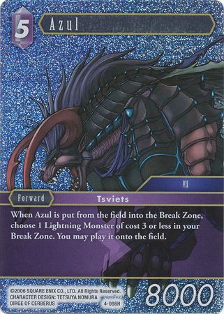 Details about   Final Fantasy TCG Opus IV Azul 4-098H 
