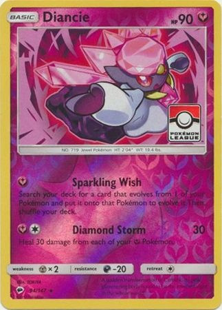 Diancie 94 147 League Promo Pokemon Championship League Organized Play Promos Diancie 94 147 League Promo Pokemon Championship League Organized Play Promos