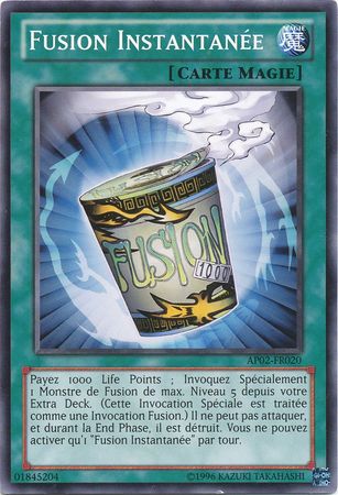 Fusion Instantanee AP02 FR020 Common French Yugioh Cards Fusion Instantanee AP02 FR020 Common French Yugioh Cards