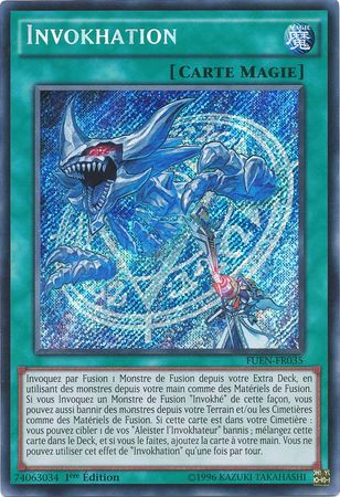Invokhation FUEN FR035 Secret Rare 1st Edition French Yugioh Cards Invokhation FUEN FR035 Secret Rare 1st Edition French Yugioh Cards