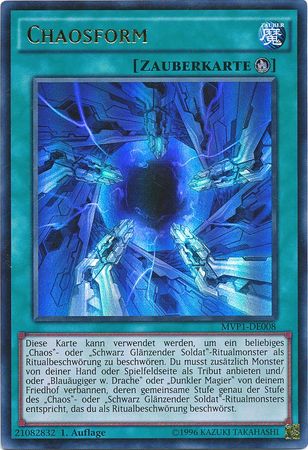 Chaosform MVP1 DE008 Ultra Rare 1st Edition German Yugioh Cards Chaosform MVP1 DE008 Ultra Rare 1st Edition German Yugioh Cards