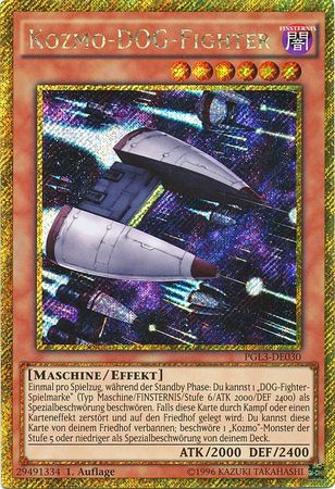 Kozmo Dog Fighter PGL3 DE030 Gold Rare 1st Edition Kozmo Dog Fighter PGL3 DE030 Gold Rare 1st Edition