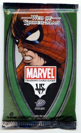 Marvel Web of Spiderman Booster Pack 14 Cards UDE Vs System Sealed Product Marvel Web of Spiderman Booster Pack 14 Cards UDE Vs System Sealed Product