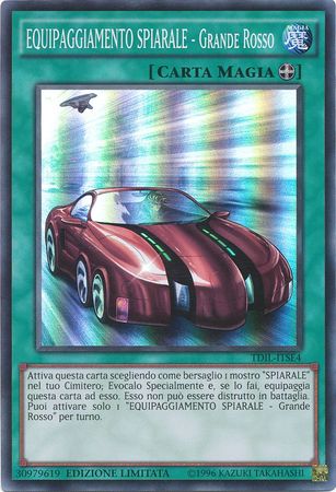 EQUIPAGGIAMENTO SPIARALE Grande Rosso TDIL ITSE4 Super Rare Limited Edition EQUIPAGGIAMENTO SPIARALE Grande Rosso TDIL ITSE4 Super Rare Limited Edition