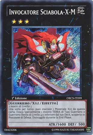 Invocatore Sciabola X M ORCS IT099 Secret Rare 1st Edition Italian Yugioh Cards Invocatore Sciabola X M ORCS IT099 Secret Rare 1st Edition Italian Yugioh Cards