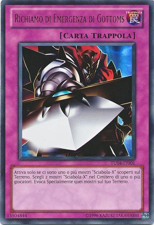 Richiamo di Emergenza di Gottoms TU04 IT001 Ultra Rare Italian Yugioh Cards Richiamo di Emergenza di Gottoms TU04 IT001 Ultra Rare Italian Yugioh Cards