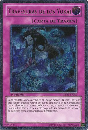 Ultimate Rare Travesuras de los Yokai STBL SP089 1st Edition Spanish Yugioh Cards Ultimate Rare Travesuras de los Yokai STBL SP089 1st Edition Spanish Yugioh Cards