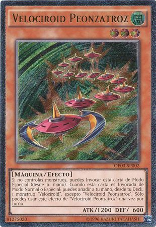 Ultimate Rare Velociroid Peonzatroz OP03 SP002 Spanish Yugioh Cards Ultimate Rare Velociroid Peonzatroz OP03 SP002 Spanish Yugioh Cards