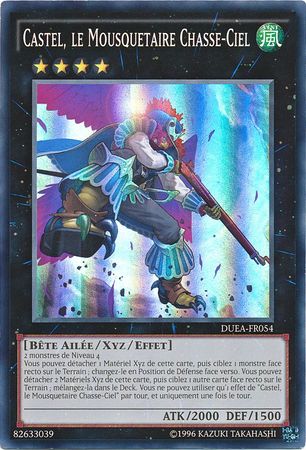 Castel le Mousquetaire Chasse Ciel DUEA FR054 Super Rare Unlimited French Yugioh Cards Castel le Mousquetaire Chasse Ciel DUEA FR054 Super Rare Unlimited French Yugioh Cards