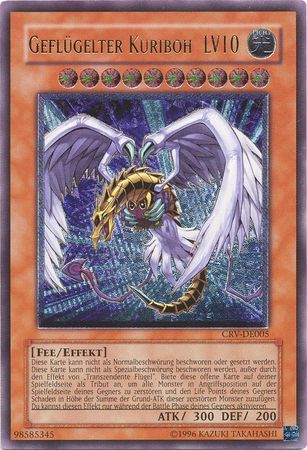 Ultimate Rare Geflugelter Kuriboh LV10 CRV DE005 Unlimited German Yugioh Cards Ultimate Rare Geflugelter Kuriboh LV10 CRV DE005 Unlimited German Yugioh Cards