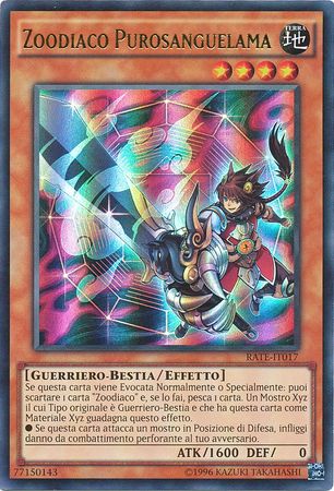 Zoodiaco Purosanguelama RATE IT017 Ultra Rare Unlimited Italian Yugioh Cards Zoodiaco Purosanguelama RATE IT017 Ultra Rare Unlimited Italian Yugioh Cards