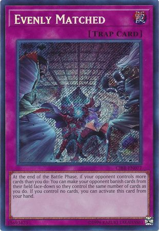 Evenly Matched CIBR EN077 Secret Rare Unlimited Circuit Break Unlimited Edition Singles Evenly Matched CIBR EN077 Secret Rare Unlimited Circuit Break Unlimited Edition Singles