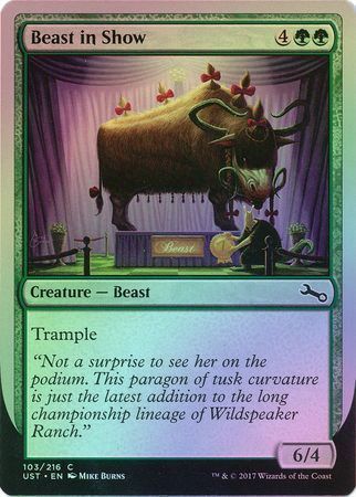 Beast in Show Thragtusk Foil Unstable Foil Singles Beast in Show Thragtusk Foil Unstable Foil Singles