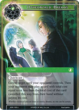 Otherworld Dreams ADK 106 Uncommon Force of Will Advent of the Demon King Singles Otherworld Dreams ADK 106 Uncommon Force of Will Advent of the Demon King Singles
