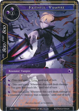 Faithful Vampire ADK 133 Uncommon Force of Will Advent of the Demon King Singles Faithful Vampire ADK 133 Uncommon Force of Will Advent of the Demon King Singles