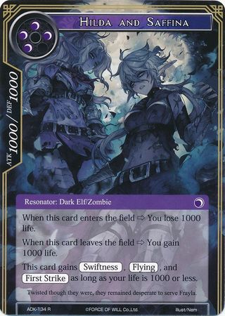 Hilda and Saffina ADK 134 Rare Force of Will Advent of the Demon King Singles Hilda and Saffina ADK 134 Rare Force of Will Advent of the Demon King Singles