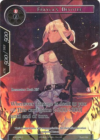 Frayla s Devotee ADK 046 Common Full Art Frayla s Devotee ADK 046 Common Full Art