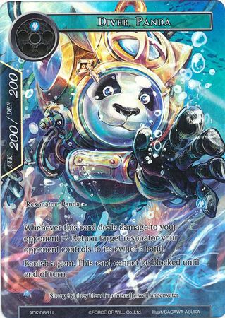 Diver Panda ADK 066 Uncommon Full Art Force of Will Advent of the Demon King Singles Diver Panda ADK 066 Uncommon Full Art Force of Will Advent of the Demon King Singles