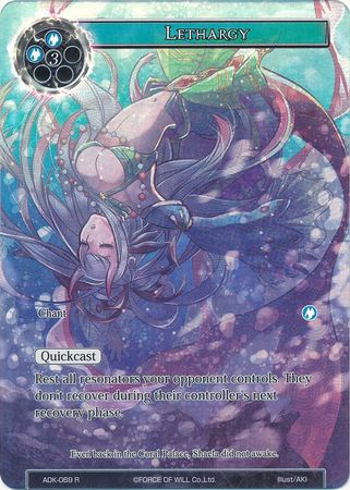 Lethargy ADK 069 Rare Full Art Force of Will Advent of the Demon King Singles Lethargy ADK 069 Rare Full Art Force of Will Advent of the Demon King Singles