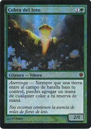 Cobra del loto Lotus Cobra Zendikar Foil Spanish Cobra del loto Lotus Cobra Zendikar Foil Spanish
