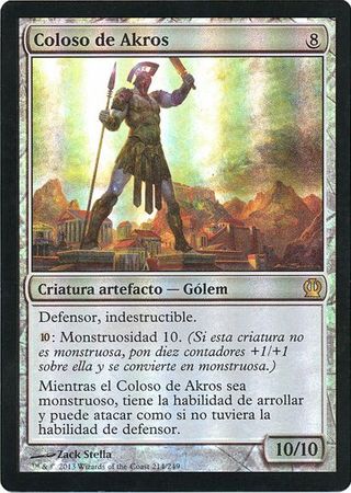 Coloso de Akros Colossus of Akros Theros Foil Spanish Coloso de Akros Colossus of Akros Theros Foil Spanish