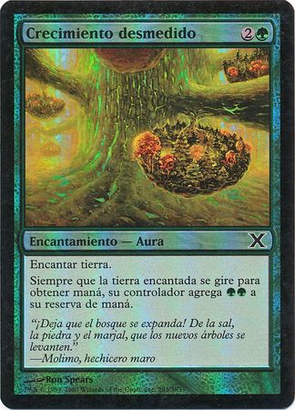 Crecimiento desmedido Overgrowth MTG 10th Edition Foil Spanish Crecimiento desmedido Overgrowth MTG 10th Edition Foil Spanish
