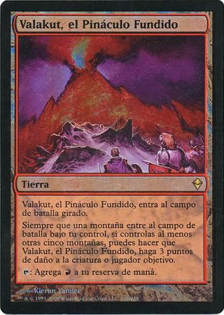 Valakut el Pinaculo Fundido Valakut the Molten Pinnacle Zendikar Foil Spanish Valakut el Pinaculo Fundido Valakut the Molten Pinnacle Zendikar Foil Spanish