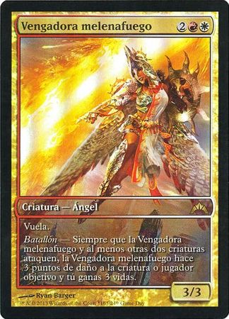 Vengadora melenafuego Firemane Avenger GTC Game Day Top 8 Foil Promo Spanish Non English Magic The Gathering Promos Vengadora melenafuego Firemane Avenger GTC Game Day Top 8 Foil Promo Spanish Non English Magic The Gathering Promos