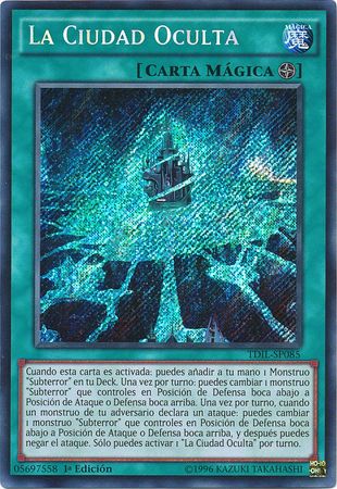 La Ciudad Oculta TDIL SP085 Secret Rare 1st Edition Spanish Yugioh Cards La Ciudad Oculta TDIL SP085 Secret Rare 1st Edition Spanish Yugioh Cards