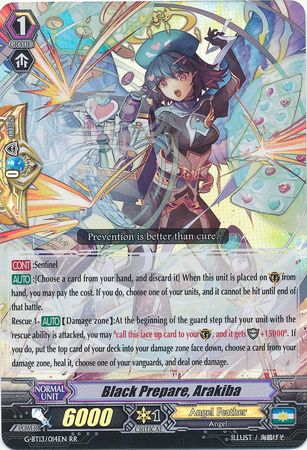 Black Prepare Arakiba G BT13 014EN Double Rare RR G Booster Set 13 Ultimate Stride Singles Black Prepare Arakiba G BT13 014EN Double Rare RR G Booster Set 13 Ultimate Stride Singles