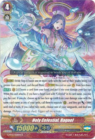 Holy Celestial Raguel G BT13 028EN Rare R G Booster Set 13 Ultimate Stride Singles Holy Celestial Raguel G BT13 028EN Rare R G Booster Set 13 Ultimate Stride Singles