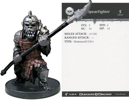 Orc Spearfighter 74 Harbinger D D Miniatures Harbinger D D Orc Spearfighter 74 Harbinger D D Miniatures Harbinger D D