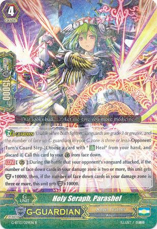 Holy Seraph Parashel G BT13 029EN Rare R Holy Seraph Parashel G BT13 029EN Rare R