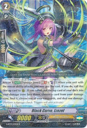Black Carve Ezezel G BT13 031EN Rare R Black Carve Ezezel G BT13 031EN Rare R