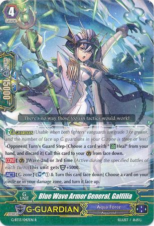 Blue Wave Armor General Galfilia G BT13 047EN Rare R Blue Wave Armor General Galfilia G BT13 047EN Rare R