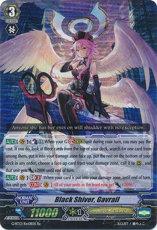 Black Shiver Gavrail G BT13 Re 01EN Triple Rare RRR Black Shiver Gavrail G BT13 Re 01EN Triple Rare RRR