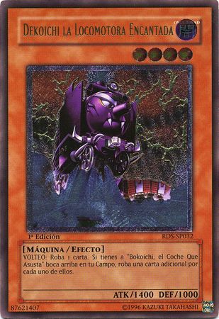 Ultimate Rare Dekoichi la Locomotora Encantada RDS SP032 1st Edition Spanish Yugioh Cards Ultimate Rare Dekoichi la Locomotora Encantada RDS SP032 1st Edition Spanish Yugioh Cards