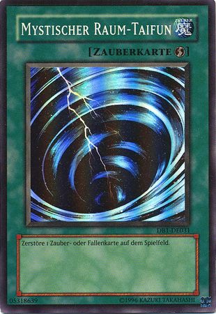 Mystischer Raum Taifun DB1 DE031 Super Rare German Yugioh Cards Mystischer Raum Taifun DB1 DE031 Super Rare German Yugioh Cards