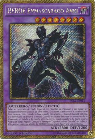 Heroe Enmascarado Anki PGL2 SP011 Gold Secret Rare 1st Edition Heroe Enmascarado Anki PGL2 SP011 Gold Secret Rare 1st Edition