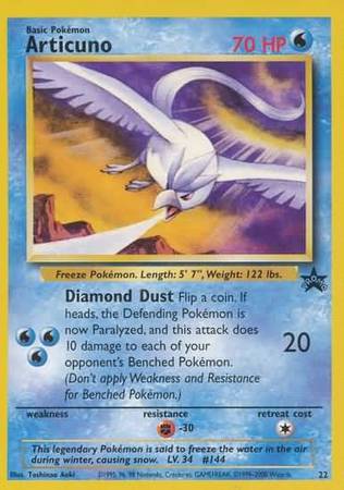 Articuno 22 Sealed Promo Articuno 22 Sealed Promo
