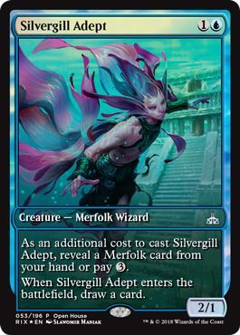 Silvergill Adept Open House Promo Magic The Gathering Promo Cards Silvergill Adept Open House Promo Magic The Gathering Promo Cards
