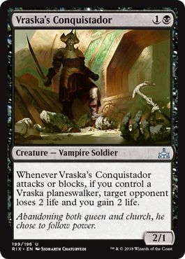 Vraska s Conquistador 199 196 Rivals of Ixalan Singles Vraska s Conquistador 199 196 Rivals of Ixalan Singles
