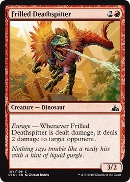 Frilled Deathspitter 104 196 Rivals of Ixalan Singles Frilled Deathspitter 104 196 Rivals of Ixalan Singles