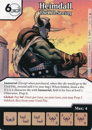 Heimdall The All Seeing 24 136 Common Marvel Dice Masters The Mighty Thor Singles Heimdall The All Seeing 24 136 Common Marvel Dice Masters The Mighty Thor Singles