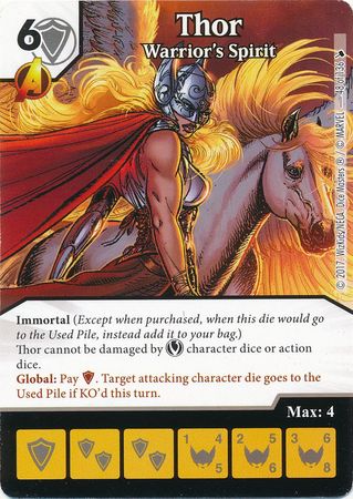 Thor Warrior s Spirit 48 136 Common Marvel Dice Masters The Mighty Thor Singles Thor Warrior s Spirit 48 136 Common Marvel Dice Masters The Mighty Thor Singles