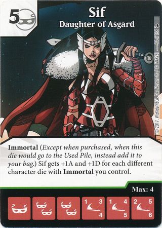 Sif Daughter of Asgard 84 136 Uncommon Marvel Dice Masters The Mighty Thor Singles Sif Daughter of Asgard 84 136 Uncommon Marvel Dice Masters The Mighty Thor Singles