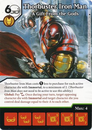 Thorbuster Iron Man A Gift From the Gods 89 136 Uncommon Marvel Dice Masters The Mighty Thor Singles Thorbuster Iron Man A Gift From the Gods 89 136 Uncommon Marvel Dice Masters The Mighty Thor Singles