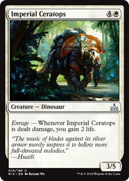 Imperial Ceratops 010 196 Rivals of Ixalan Singles Imperial Ceratops 010 196 Rivals of Ixalan Singles