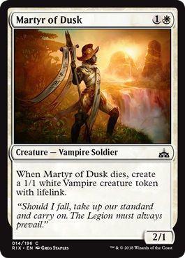 Martyr of Dusk 014 196 Rivals of Ixalan Singles Martyr of Dusk 014 196 Rivals of Ixalan Singles
