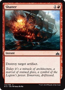 Shatter 114 196 Rivals of Ixalan Singles Shatter 114 196 Rivals of Ixalan Singles